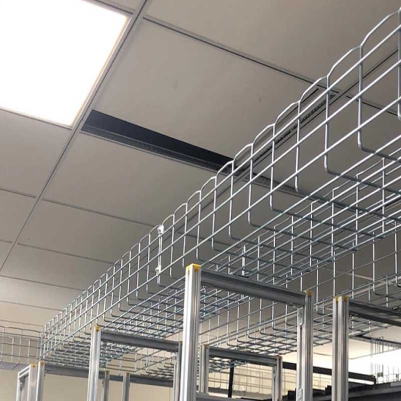 Ventilated-wire mesh-Cable-Tray-for-Cable-Management